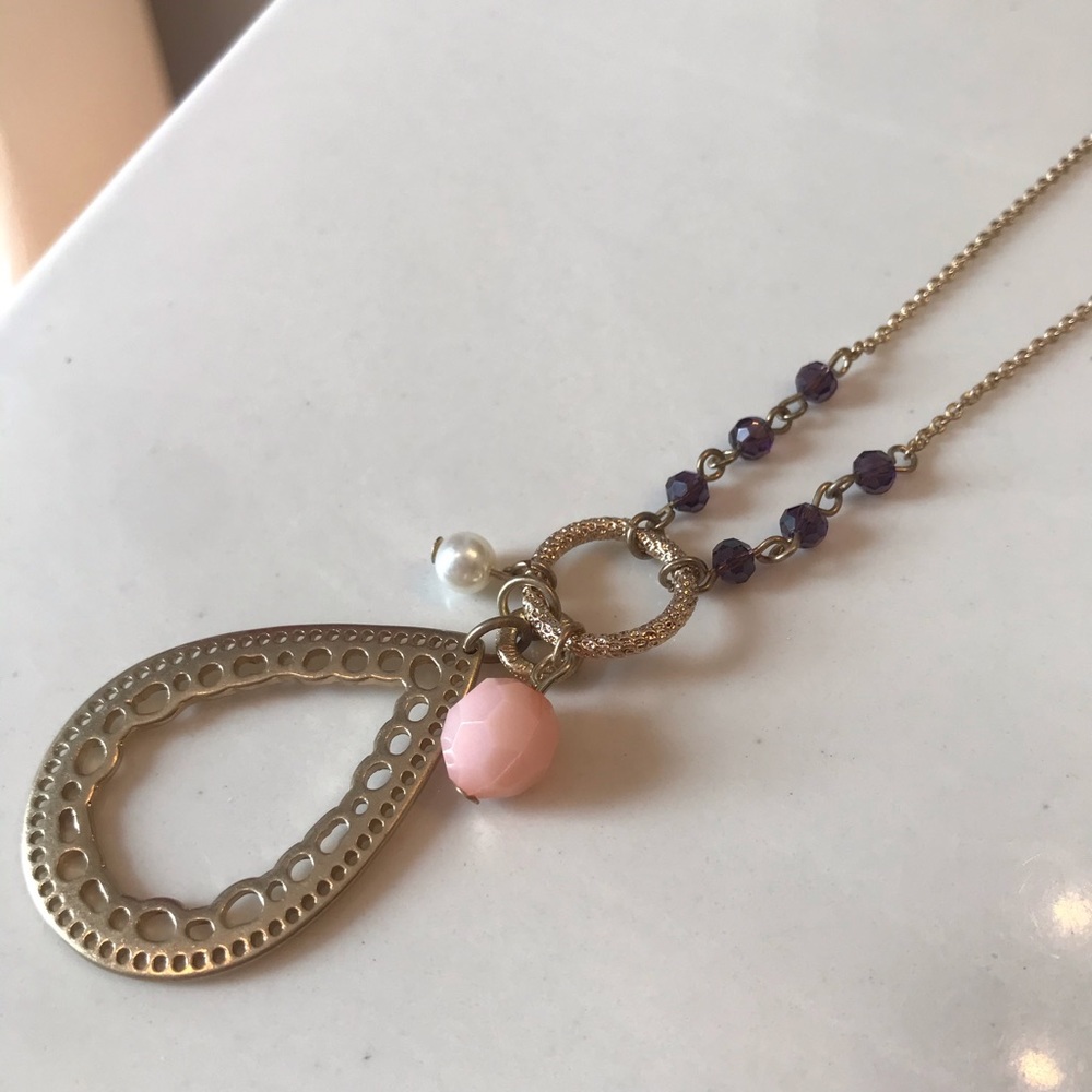 2 for $10!🌸 Long statement necklace - Picture 4 of 4